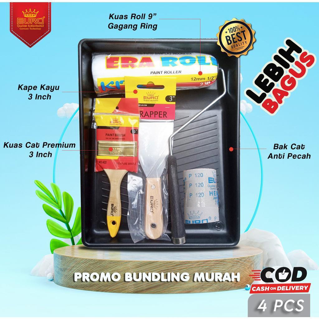 Paket Alat Cat Tembok Pertukangan Alat untuk Cat Dinding Lengkap murah