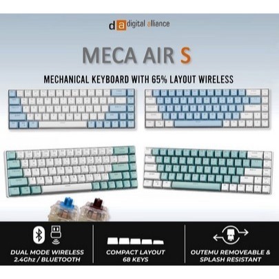 Keyboard Digital Alliance MECA Air S - Wireless+Bluetooh Keyboard DA Meca Air S - Gaming Keyboard