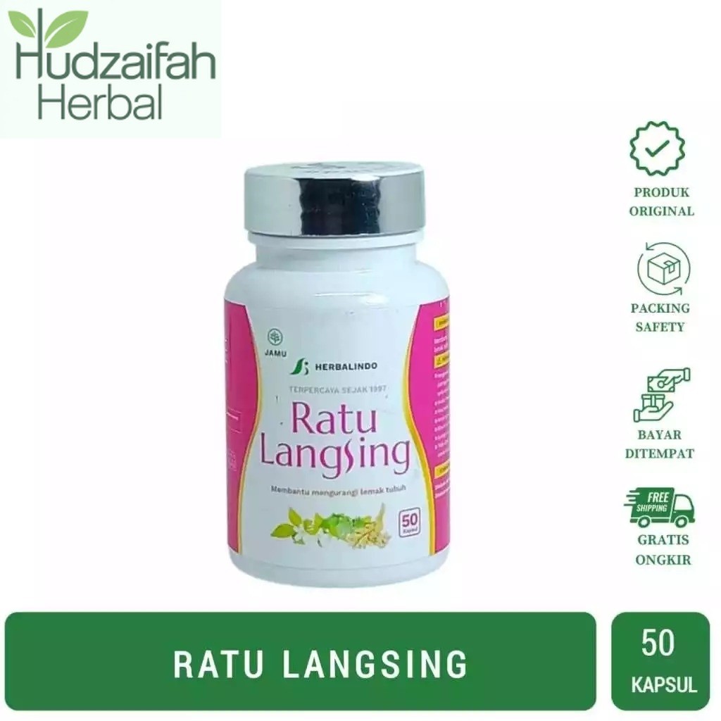 Ratu Langsing Pelangsing Herbal Alami | Ratu Langsing 50 Kapsul