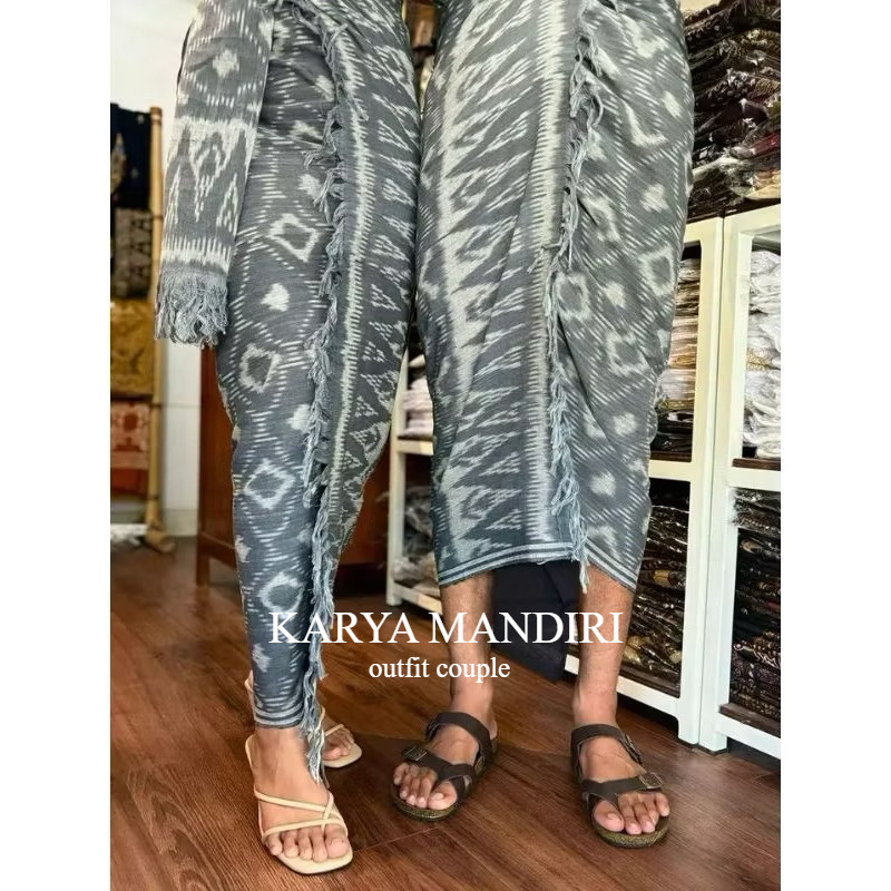 couple blangket bali saput kamen etnik kain premium karya mandiri