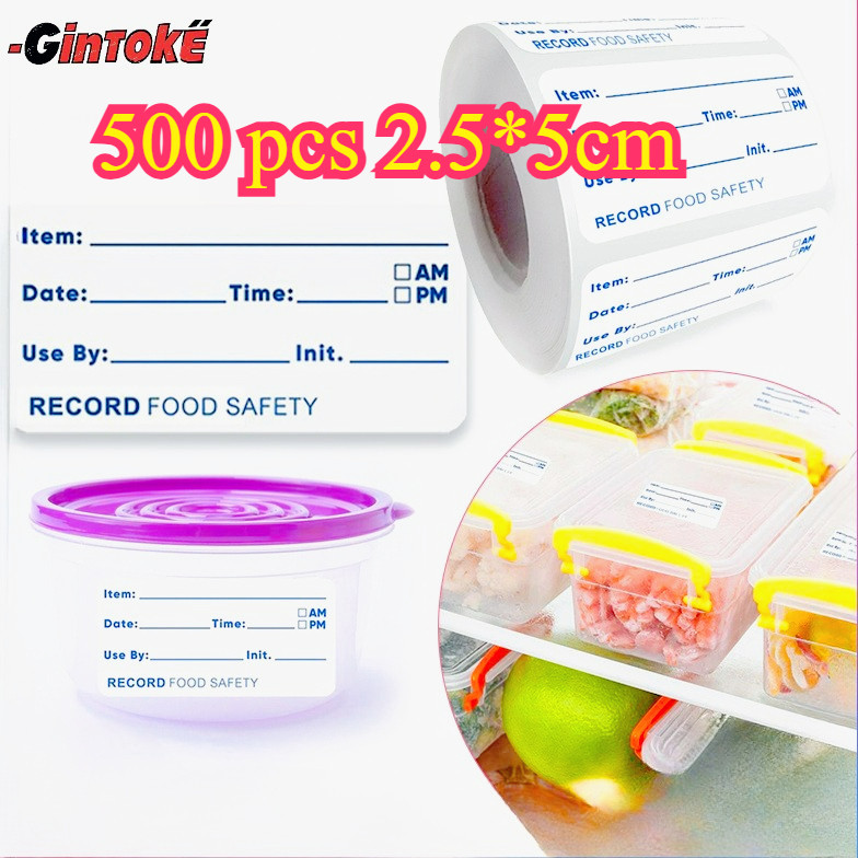 

500pcs Food Storage Label Waterproof Stiker Expired Date Stiker Label Produk