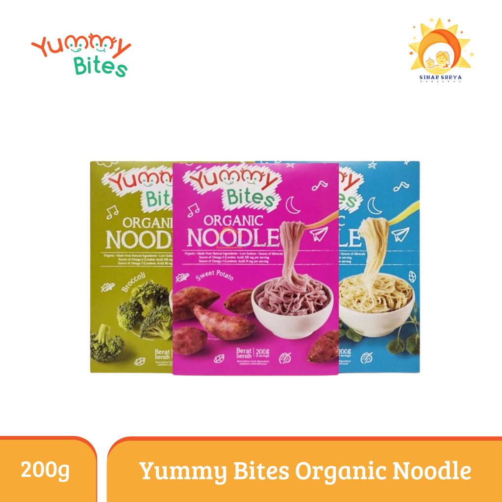 

Yummy Bites Organic Noodle / Mie Bayi Organik / MPASI / Mie bayi mpasi