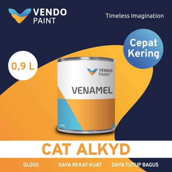 Vendopaint Cat Kayu dan Besi Venamel 0.9 L - Cepat Kering