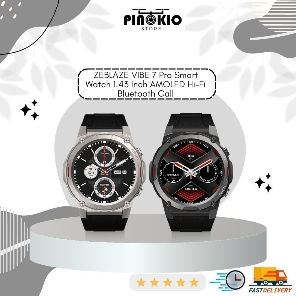 ZEBLAZE VIBE 7 Pro Smart Watch 1.43 Inch AMOLED Hi-Fi Bluetooth Call