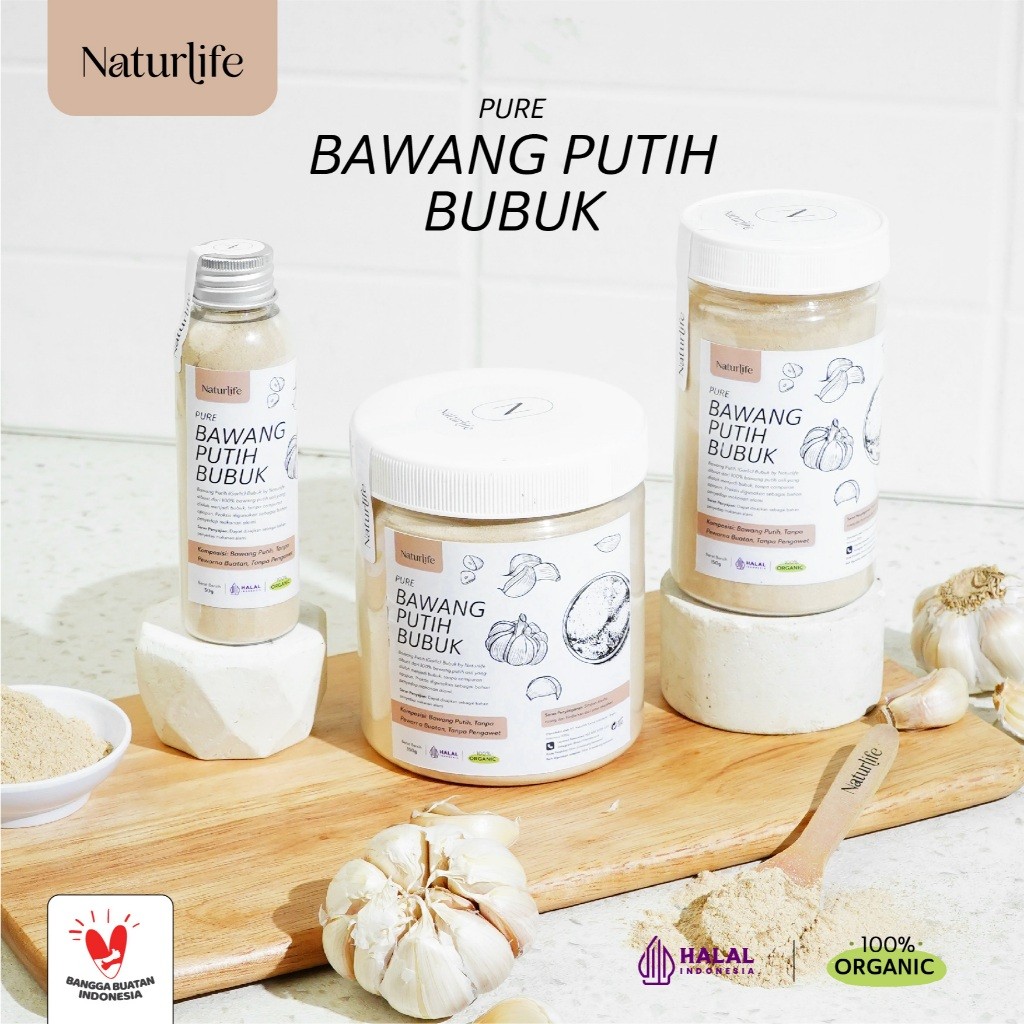 

BAWANG PUTIH BUBUK MURNI PREMIUM ASLI TANPA CAMPURAN ASLI 100% ORIGINAL / PURE GARLIC POWDER ORGANIC / BAWANG PUTIH MURAH /BUMBU DAPUR / BAWANG PUTIH HALUS BUMBU REMPAH ALAMI / NUTRIFARM / BRAGG/ DARI BUMI /GEMELI LEMOVITA NUTRILOGY OFFICIAL BEORGANIK