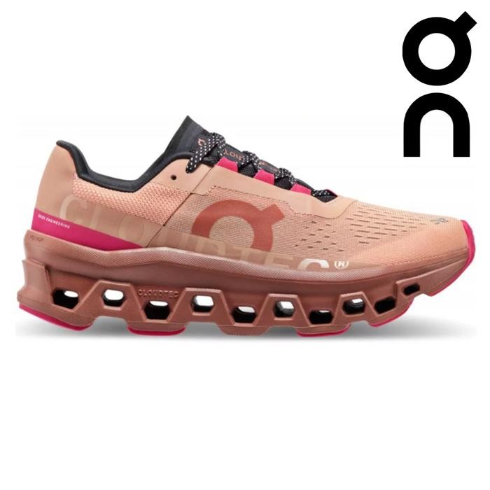 Sepatu On Cloud Monster 2 Rose Cork Pink Running shoes women's original