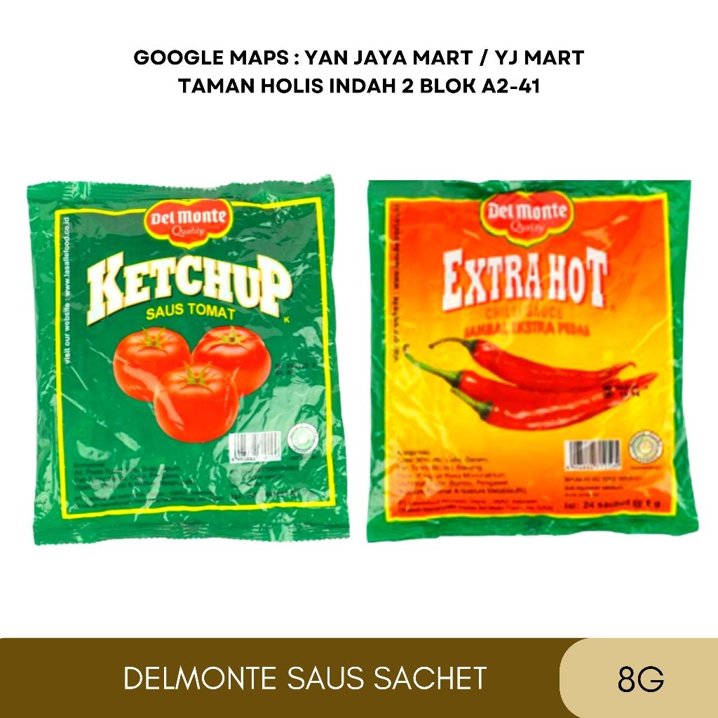 

Del Monte/ delmonte Saus Sachet 24 Sachet 8g [Extra Hot /Saus Tomat]