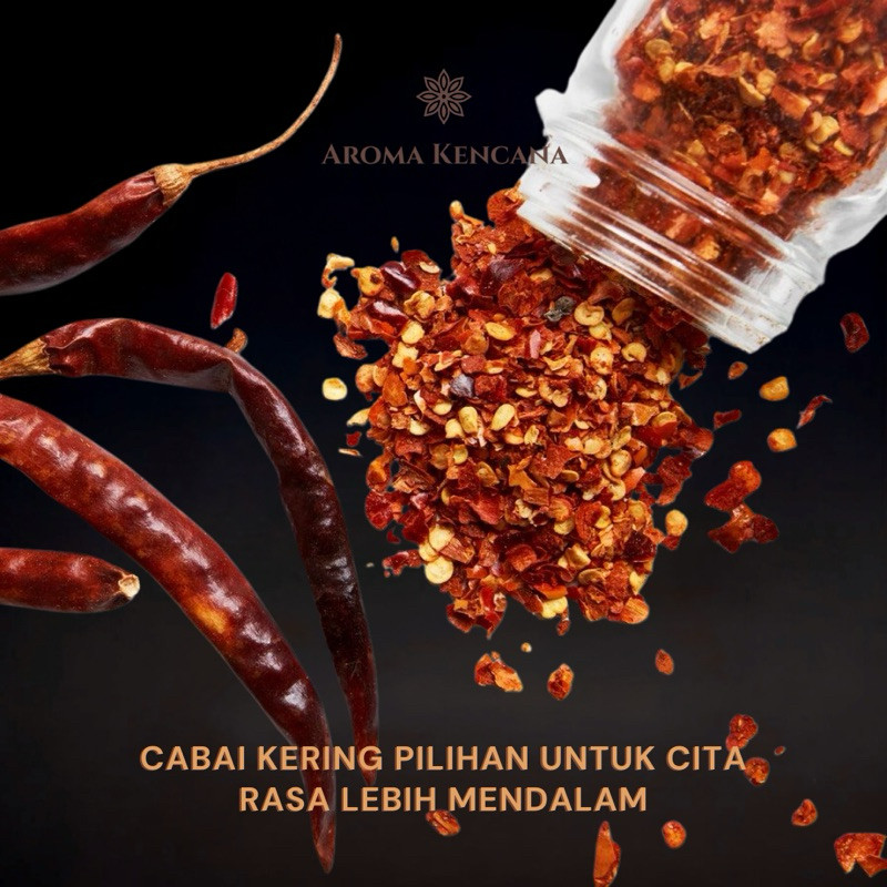 

Chili Flakes / Cabai Bubuk Kering Kasar Pedas Grade A (Premium) 1 KG 2KG 3 KG 4 KG 5 KG - AROMA KENCANA