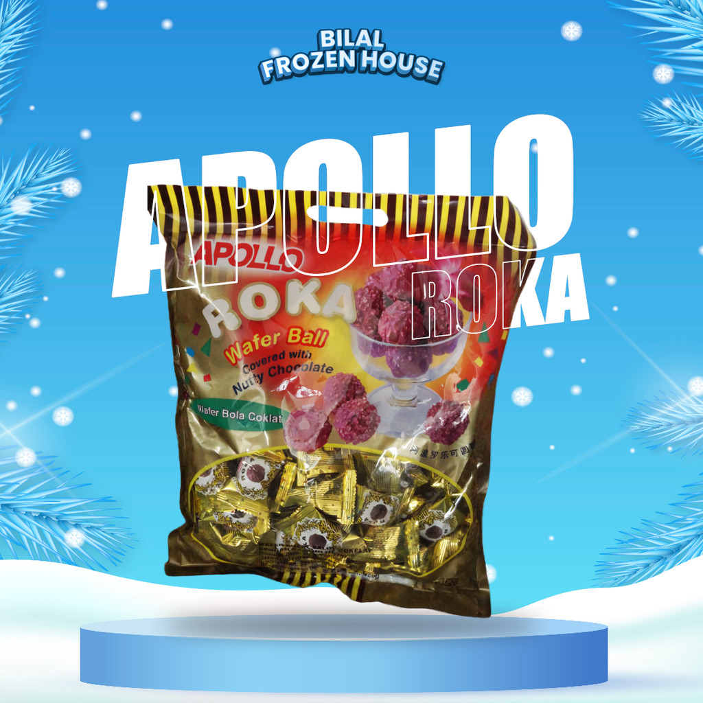 

Roka Wafer Ball Apollo - Isi 50pcs - wafer bola cokelat