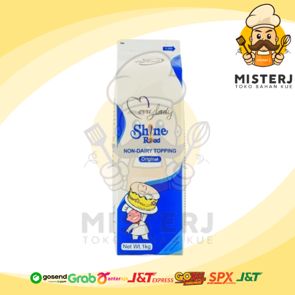 

Shine Road Non Dairy Topping Whipping Cream 1lt TANPA ES BATU | Shine Road Whipping Cream Cair INSTAN ONLY