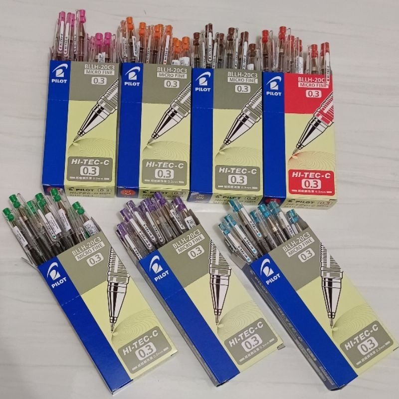 

PEN HITEC-C PILOT 0.3 WARNA WARNI ORIGINAL (1PAK/12PCS)