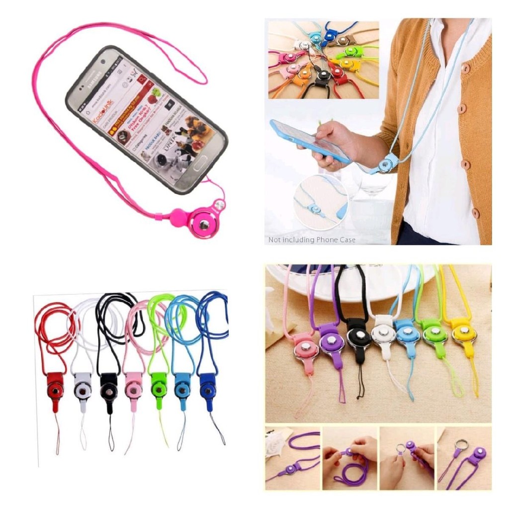 

Kalung Tali 2in1 Gantungan HP gantung leher Nametag Flashdisk Name Tag Id Card