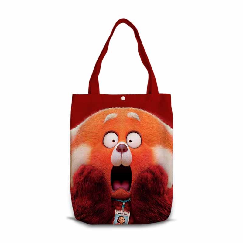 Disney Turning Red Fashion Anime Accessories Plush Stuff Doll Cartoon Shoulder Shopping Bag Birthday