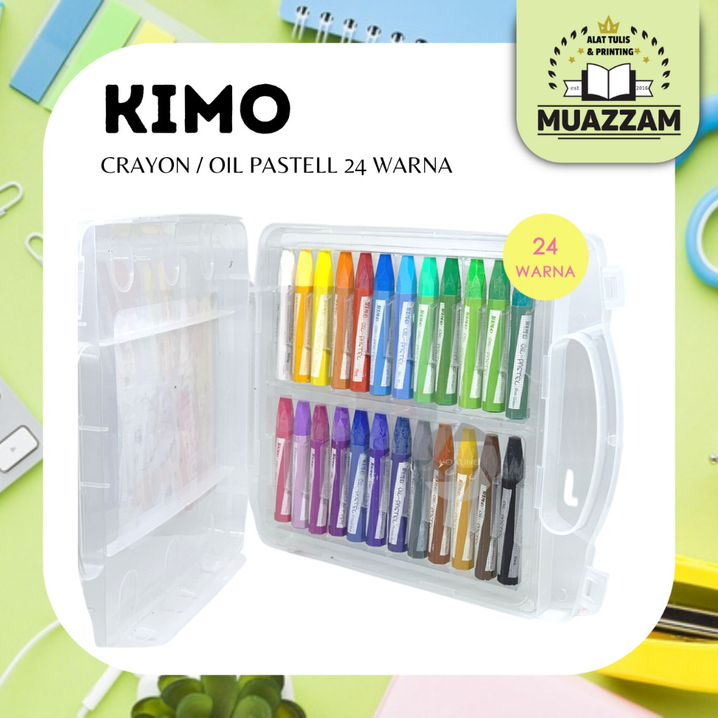 

Kimo Crayon 24 warna Oil Pastels