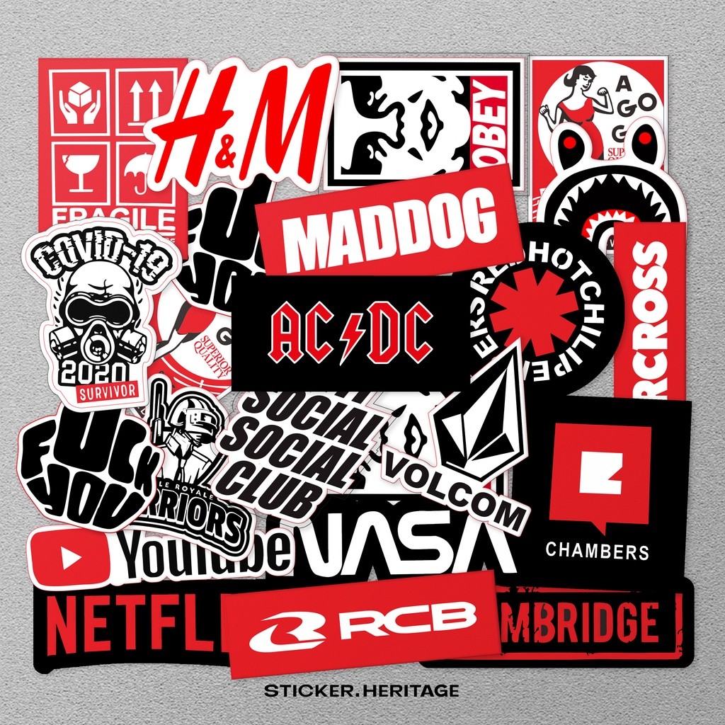 

Stiker Sticker Pack BRAND STREETWEAR | STIKER TUMBLER LAPTOP KOPER HELM stiker pack stiker helm stiker motor stiker aesthetic stiker buat helm sticker untuk laptop