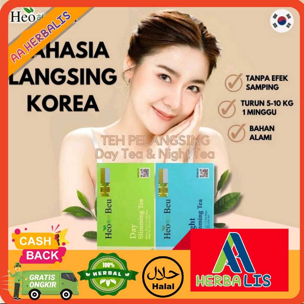 

(ORI 100%) HEO BEU SLIMMING TEA SEPAKET LEBIH HEMAT BPOM BISA COD Heo Beu Sliming Tea Original Teh Heo Beu Slimming Tea Honey 1 Paket Day dan Night