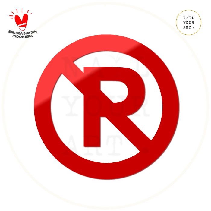 

RZ99 SIGN AKRILIK - ICON NO PARKING / DILARANG PARKIR - Merah, 10CM