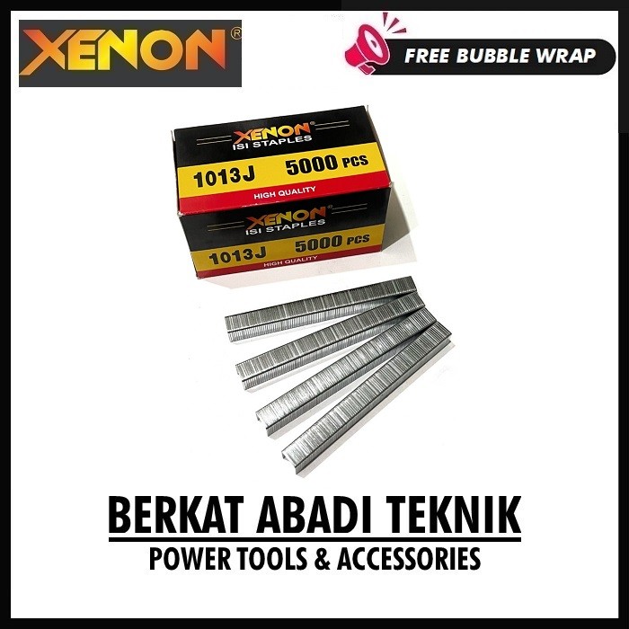 

XENON 1013J Isi Staples Mesin Paku Tembak U Mata Air Nailer Nail Gun Angin Stapler Jok Motor 1013 J