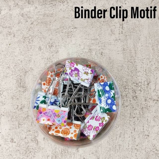 

[SG] BINDER CLIP / PENJEPIT KERTAS MOTIF NO 200 ISI 24
