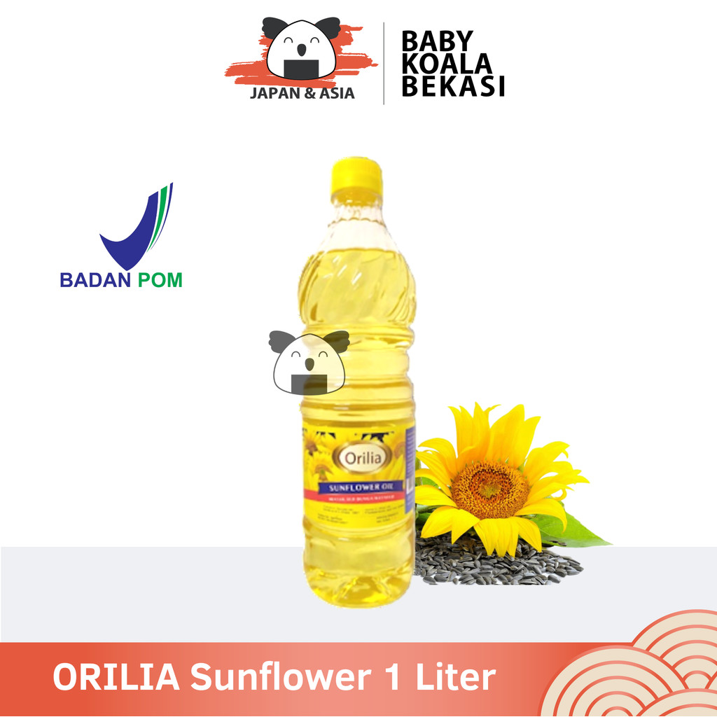 

ORILIA Sun Flower Oil Minyak Goreng Biji Bunga Matahari 1 L │ Import - BKS