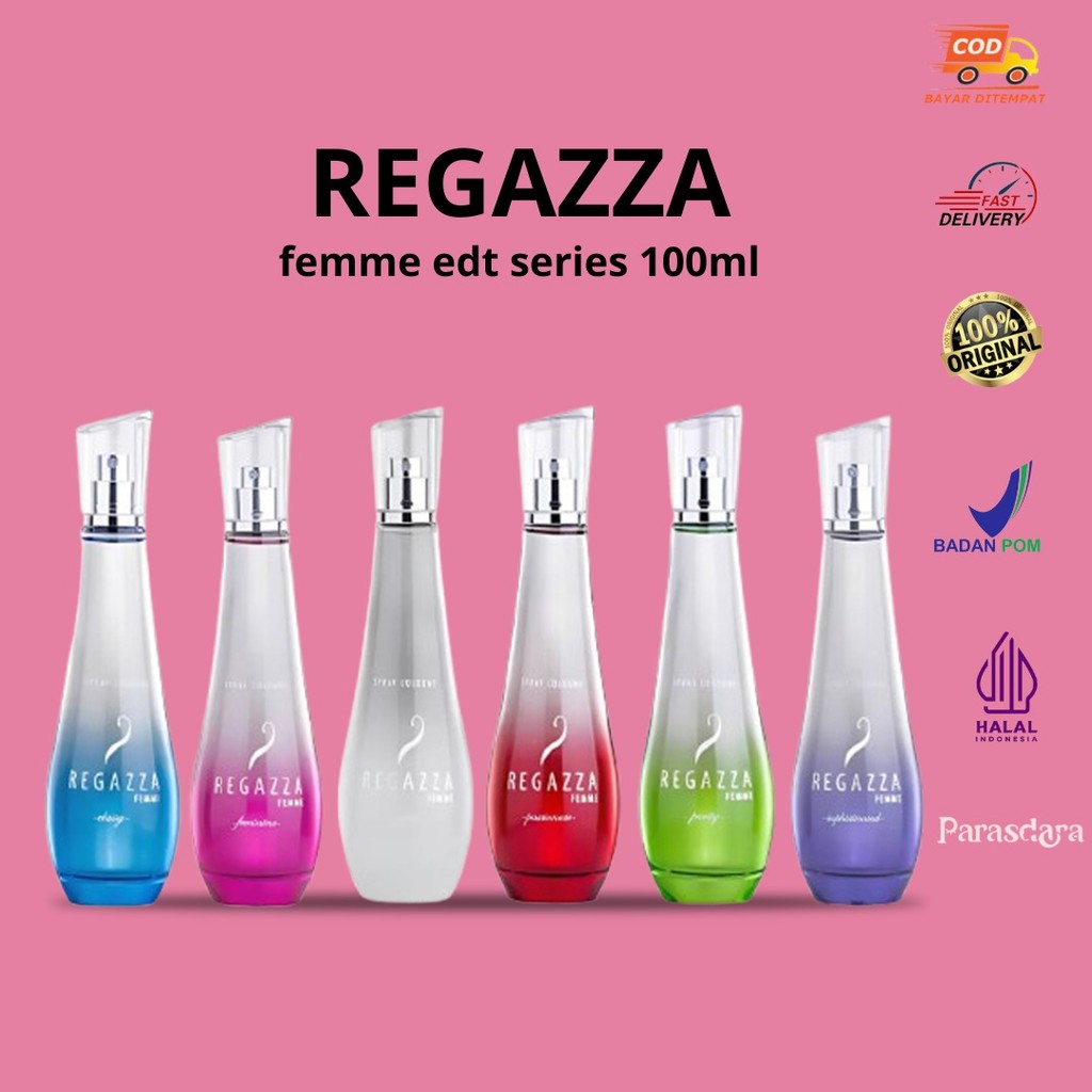 Regazza Femme Eau De Toillete Series 100ml | Classy | Glow | Feminine
