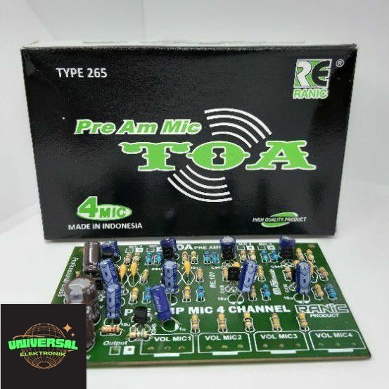 Kit Preamp MIc Toa ,Tonecontrol Toa Termurah COD