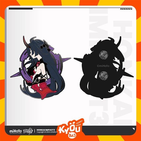 Raiden Mei / Herrscher of Thunder Metal Badge - Honkai Impact 3rd