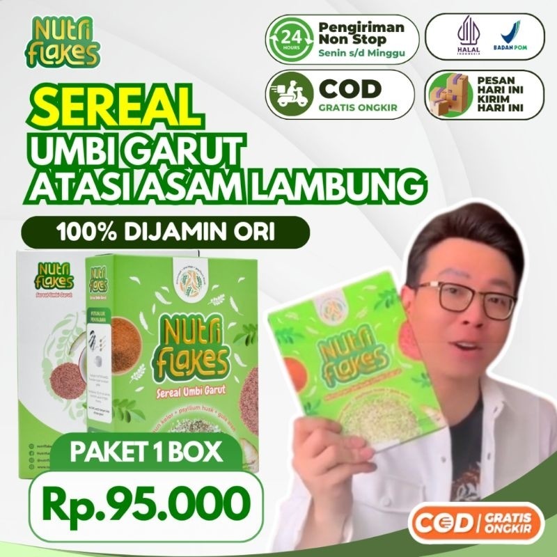 

Nutriflakes Sereal Umbi Garut Asam Lambung - Ampuh Mengatasi Asam Lambung Gerd dan Maag