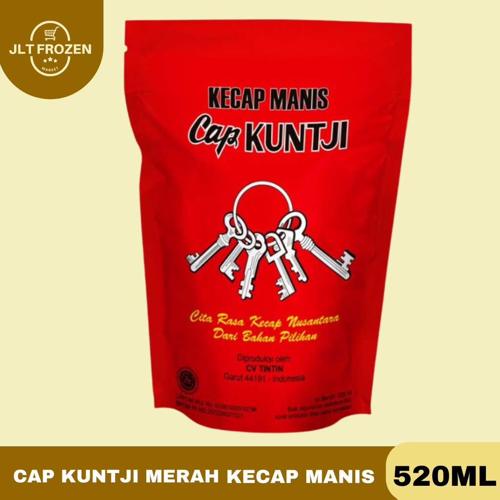 

HG Kecap Manis Cap Kuntji Kunci Merah / Biru / Kecap Manis / Kecap Tin Tin 520ml