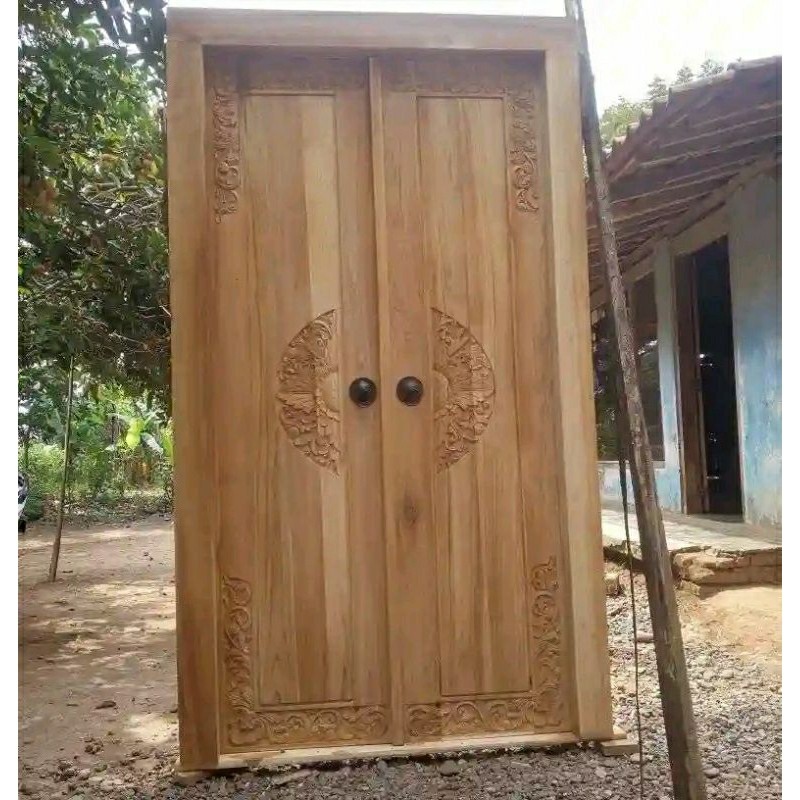 Pintu Kupu Tarung, Pintu Kusen Model Minimalis Ukuran 120 x 230 cm