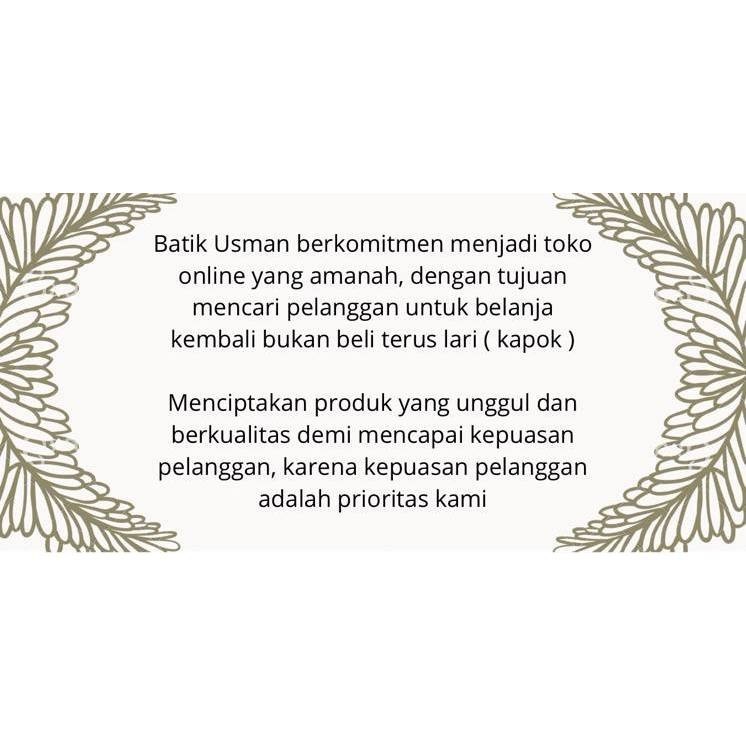 Recommended Batik Usman - Terbaru Gamis Twill Rayon Pekalongan Cap Malaman Ori Home Dress Busui
