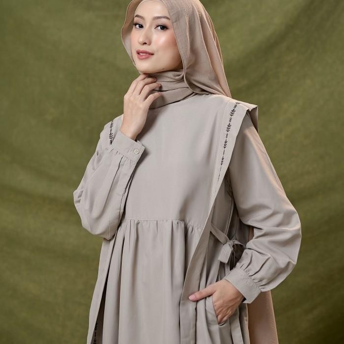 Premium Zm Zaskia Mecca - Kavita Gamis Dress - Romansa Khatulistiwa - Edisi Wijayakusuma