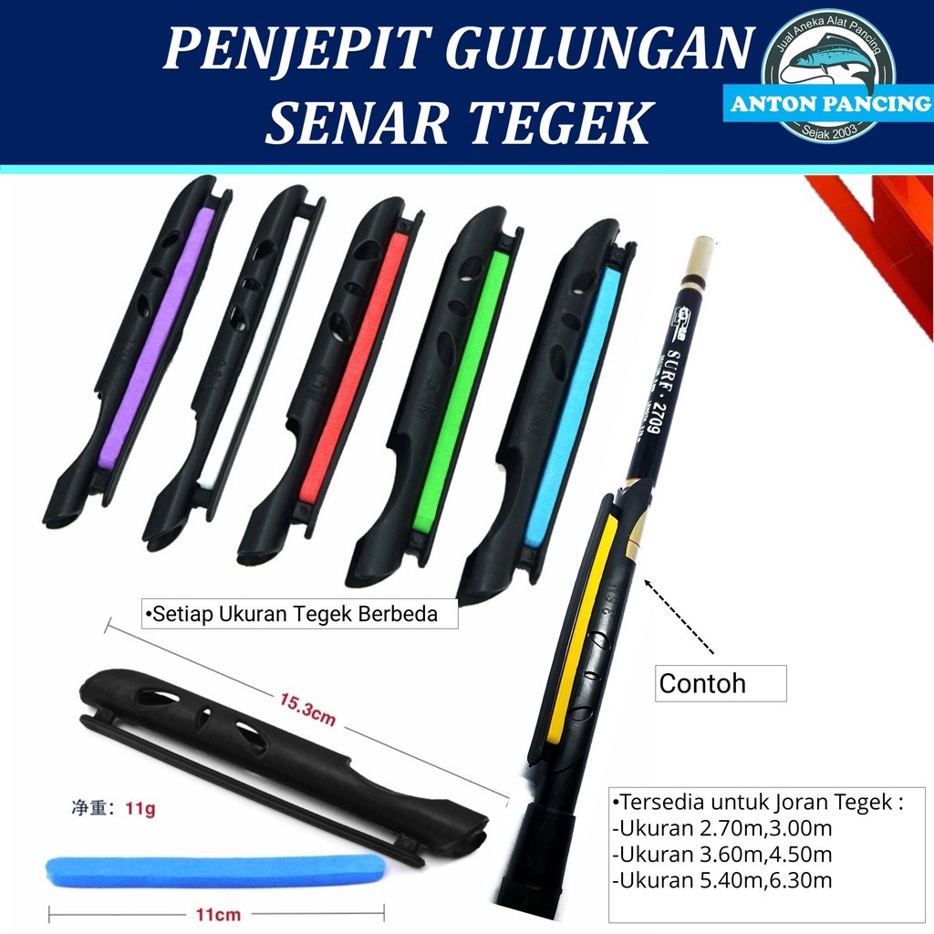 Tempat Gulungan Senar Joran Tegek Penjepit Ikatlan Senar Walesan Ukuran 180 s/d 630 cm