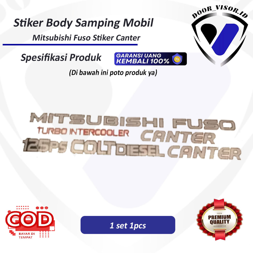 Stiker Mitsubishi Fuso Stiker Canter Stiker Colt Diesel Stiker Turbointercouler