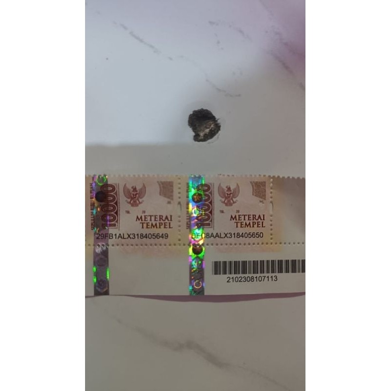 

Meterai 10000 asli original TERUJI LOLOS SINAR UV ULTRAVIOLET - MATERAI BARU BUKAN BEKAS 100% ORIGINAL POS( Gratis Ongkir ) / 5 PCS