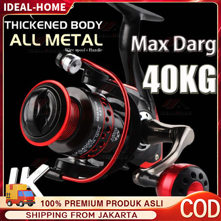 CodReel Pancing Metal Lk2000 - 7000 30 Kg Reel Pancing Tarikan Full Besi Murah Kuat Reel Ryobi