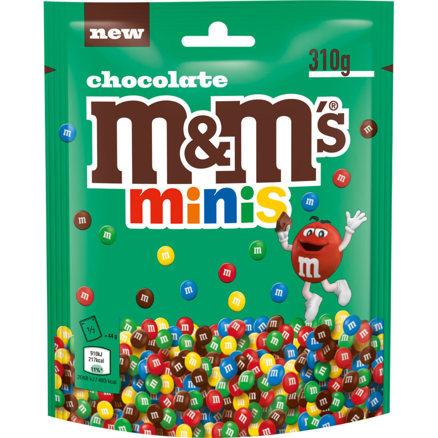 

M&M's Minis Chocolate pouch 310gram asal Eropa