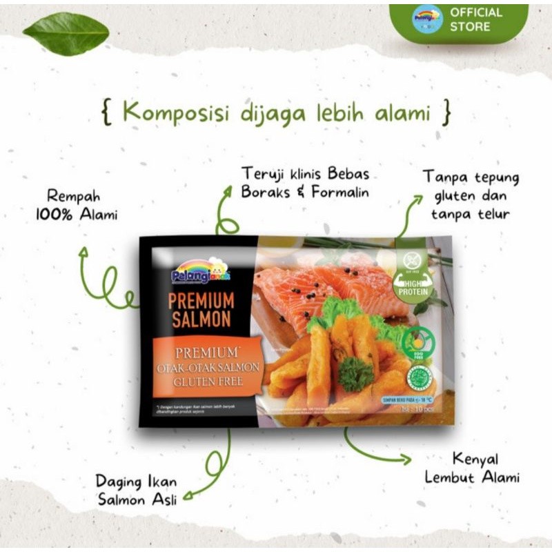 

OTAK OTAK IKAN SALMON 350GR - GLUTEN FREE & EGG FREE - PELANGI ANAK