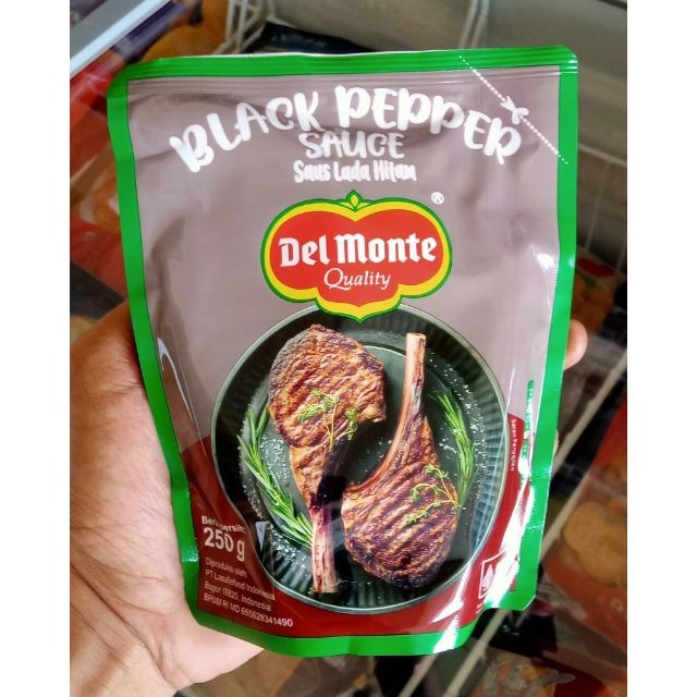 

Del Monte Saus Blackpepper Pouch 250gr