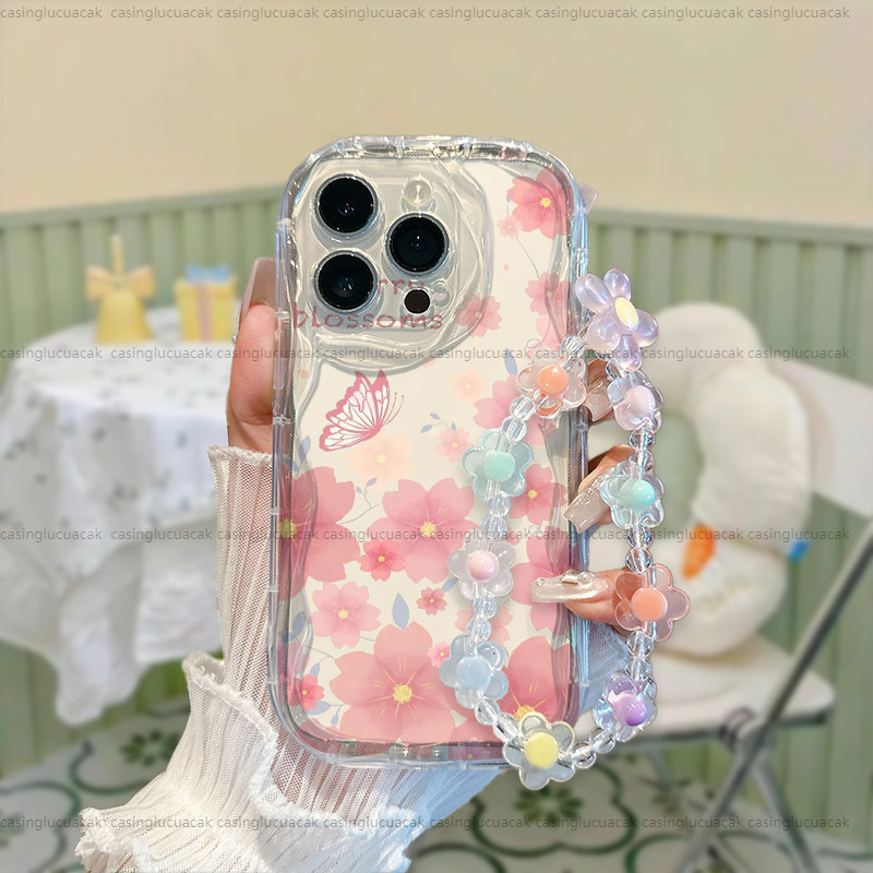 [case+gelang]CaseBunga kupu-kupu CASETIFY Case Oppo A77 A38A3SA5A12EA33A54 A55 A16 A16K A57 A93A94A3