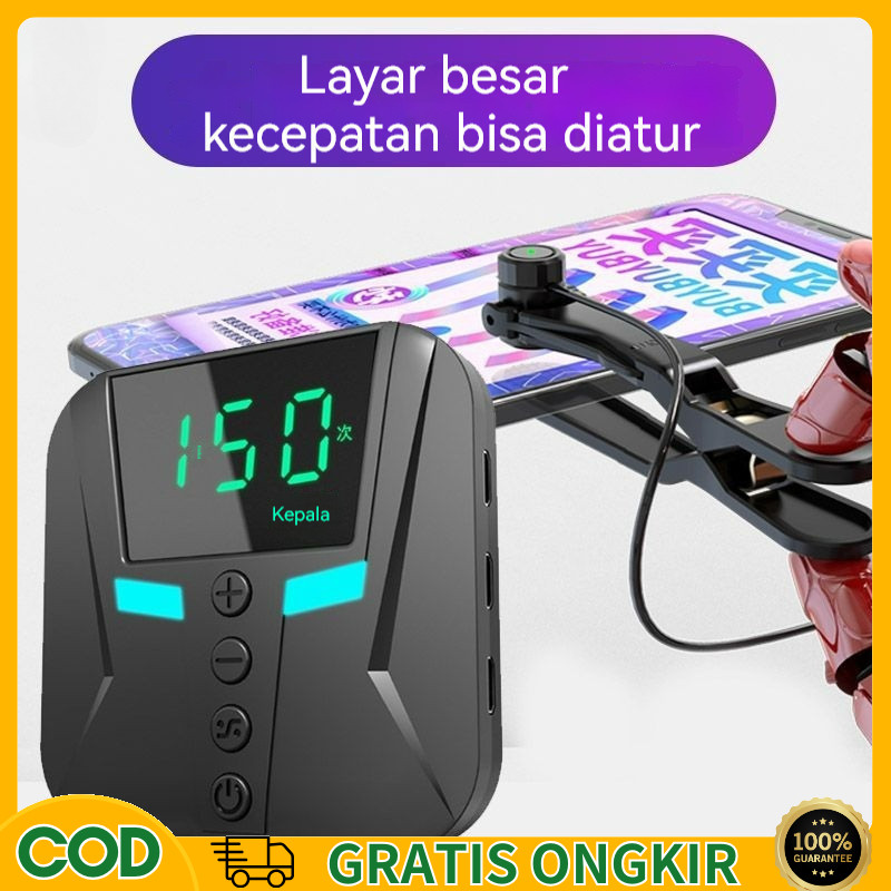 【COD】Alat Tap Tap Layar Auto Clicker Hp Dengan 2 Head Tap Penyesuaian Empat Kecepatan Untuk Mart Scr
