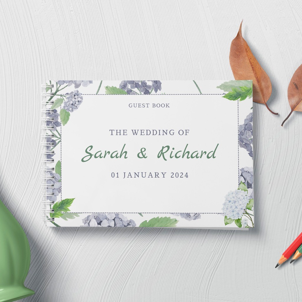 

Aneka Custom Buku Tamu Pernikahan - Soft Cover Guest Book Guestbook Minimalis GBC3