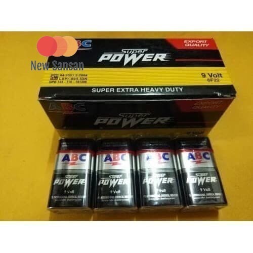 Baterai ABC Super Power 9V Batre 9V ABC Super Power