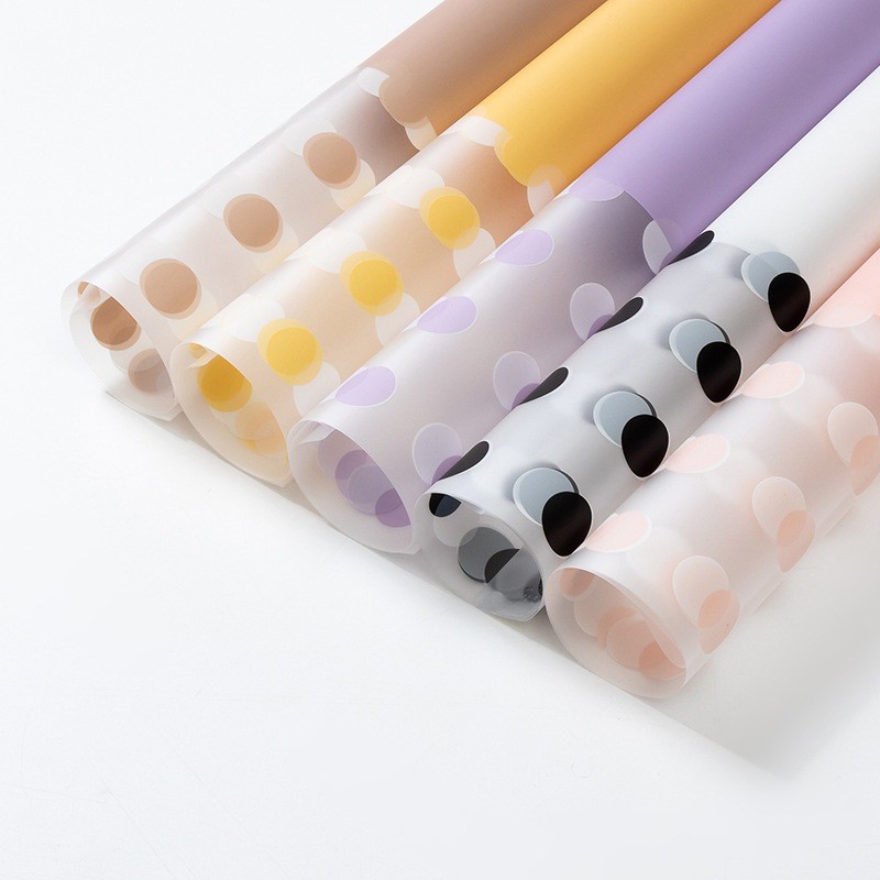 

(5 lembar) cellophane motif summer bubble polkadot color