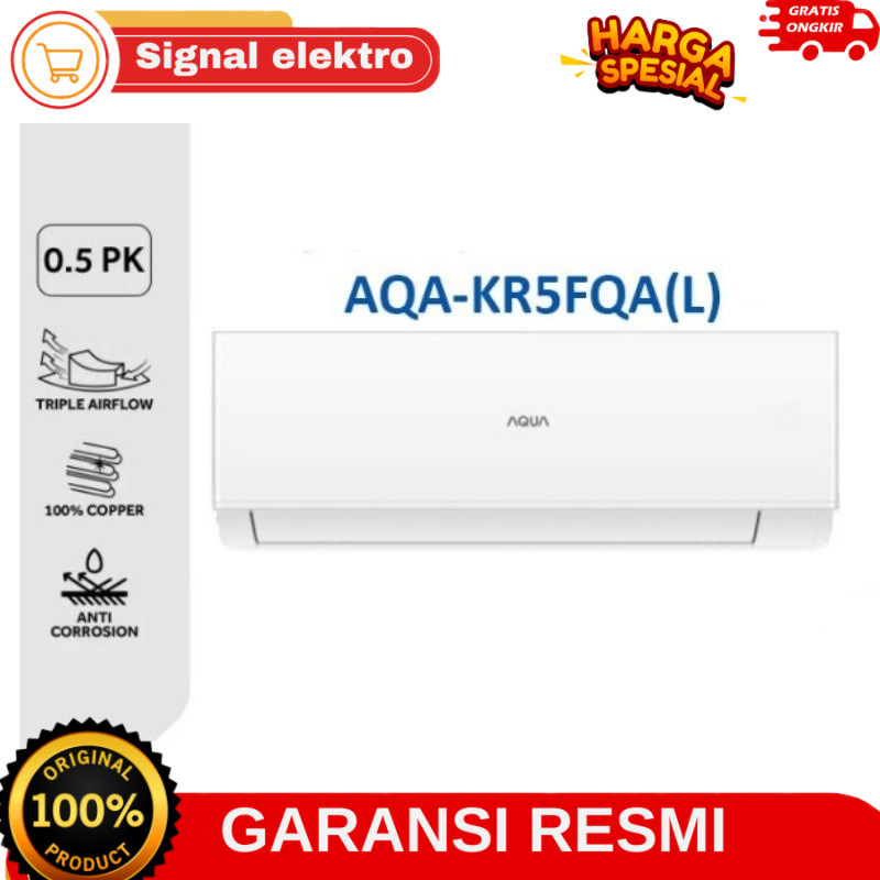 AC AQUA 1/2 PK Standar 05 FQAL GARANSI RESMI