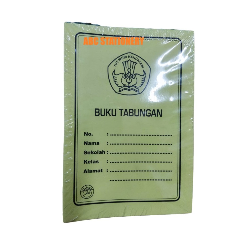 

⭐BISA COD⭐ Buku Tabungan anak / sekolah / kredit kecil warna ( 1 pack 50 buku ) Kuning