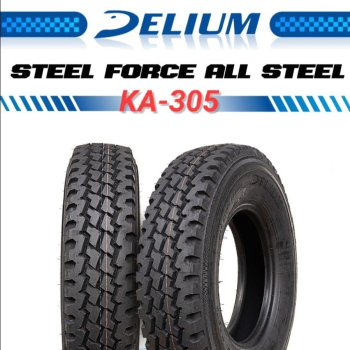 Ban Truk Radial DELIUM  8.25 R16 14PR Tube KR 305 Steel Force All Steel ( Termasuk Ban dalam + Flap 