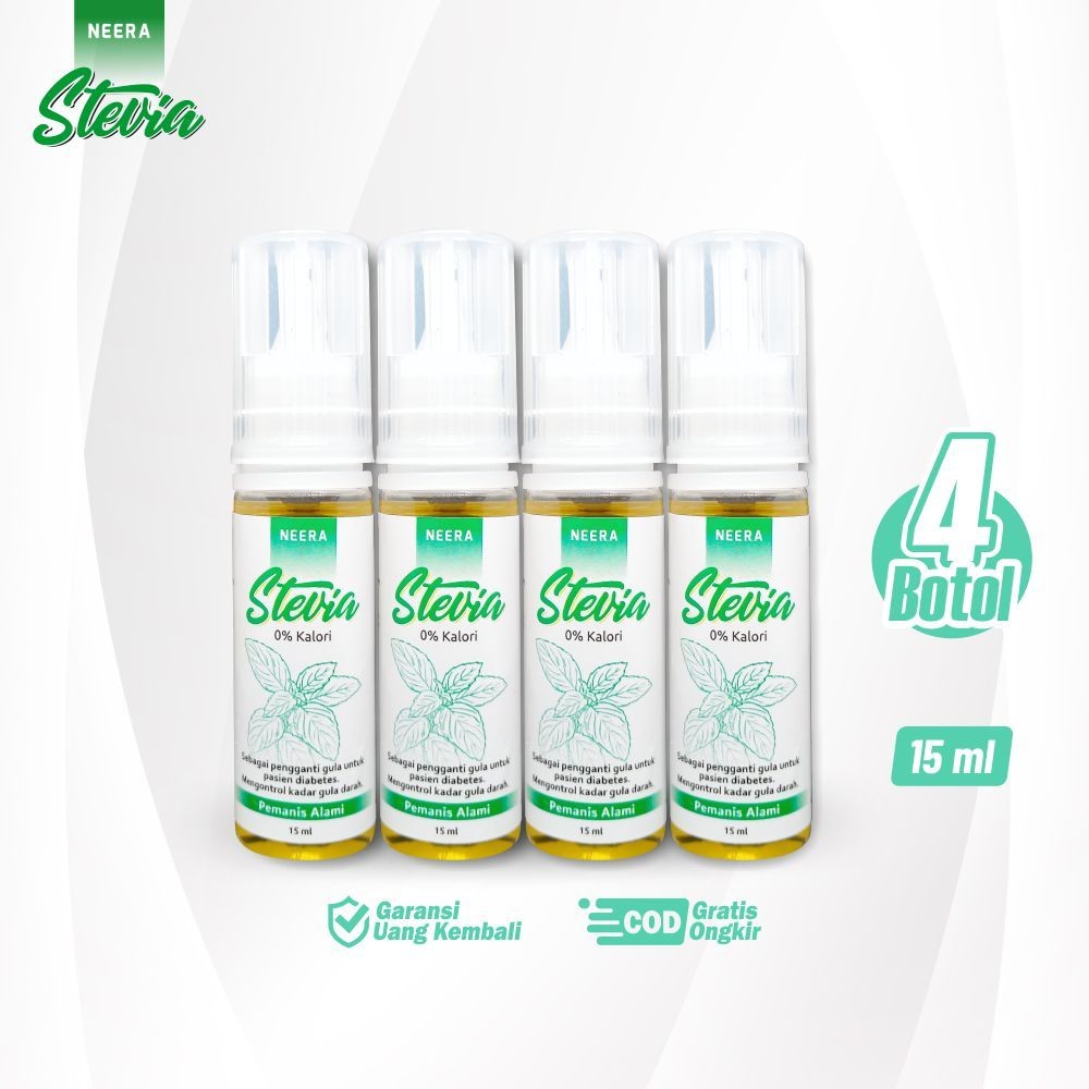 

Neera Stevia Pemanis Alami Paket 4 Botol Kemasan 15 ml