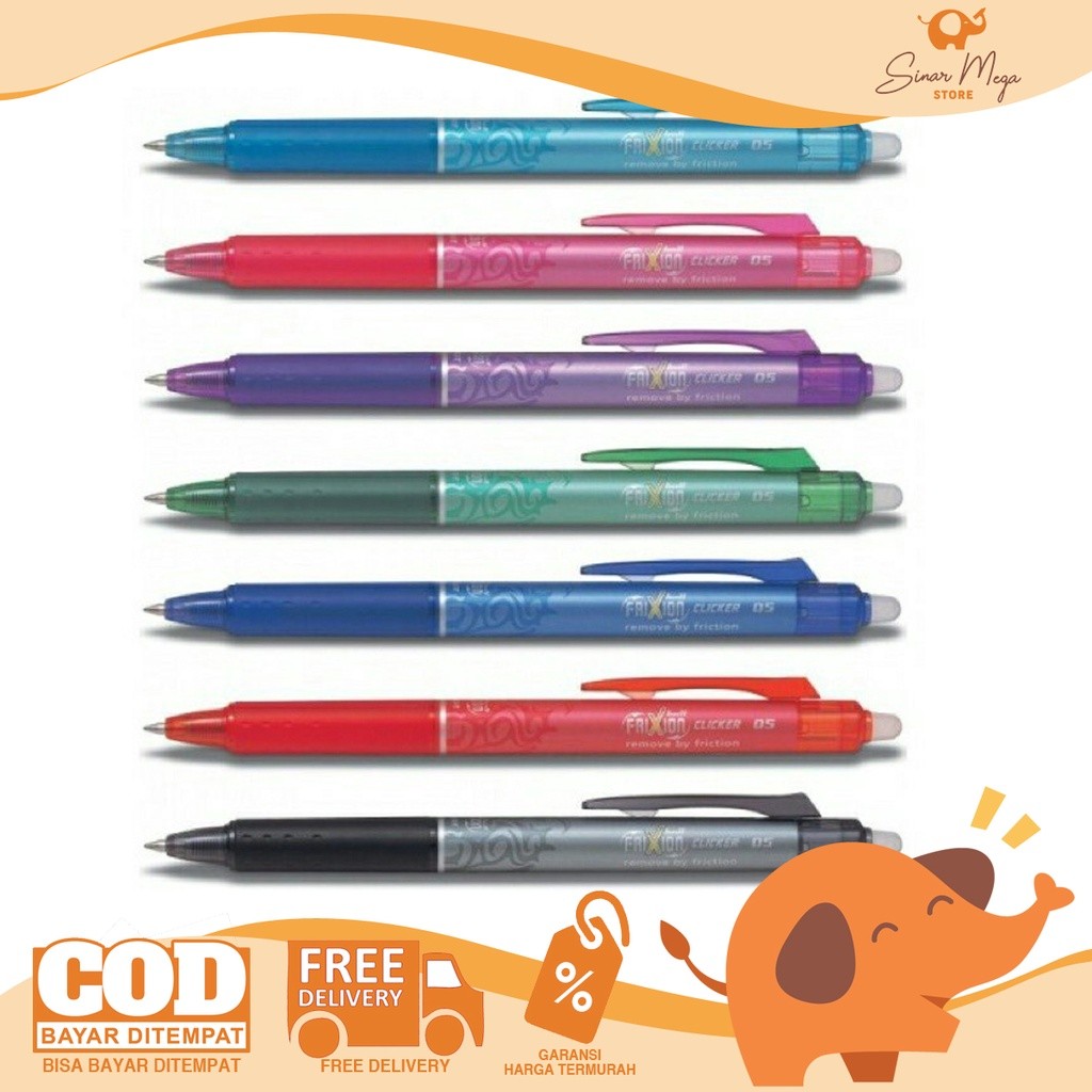 

ATK9 Pilot Pulpen Frixion Clicker Dapat Dihapus / Erasable Frixion 0.5 / Pulpen Pen Cetek Pilot