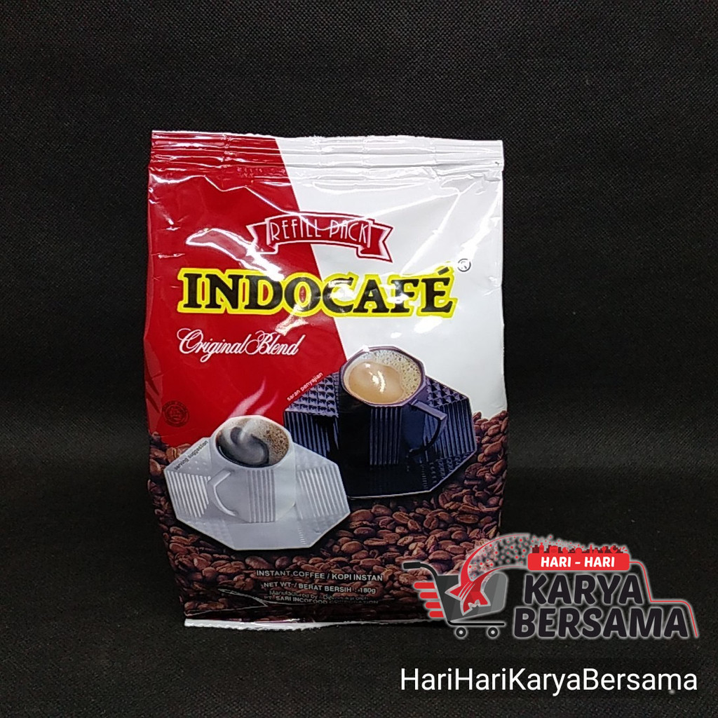 

MINUMAN KOPI BUBUK INDOCAFE ORIGINAL BLEND REFILL PACK 180GR